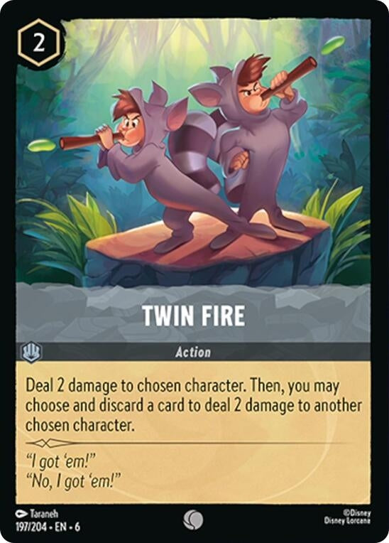 Image for Twin Fire (197/204) (Azurite Sea) - Disney Lorcana