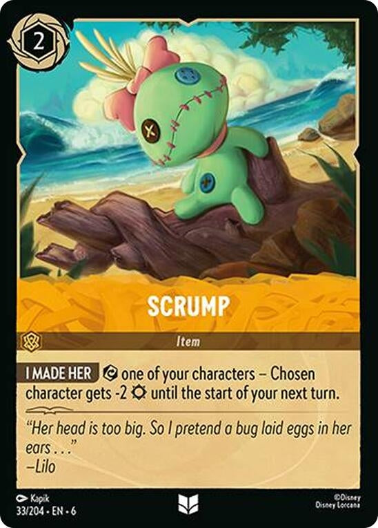 Image for Scrump (33/204) (Azurite Sea) - Disney Lorcana
