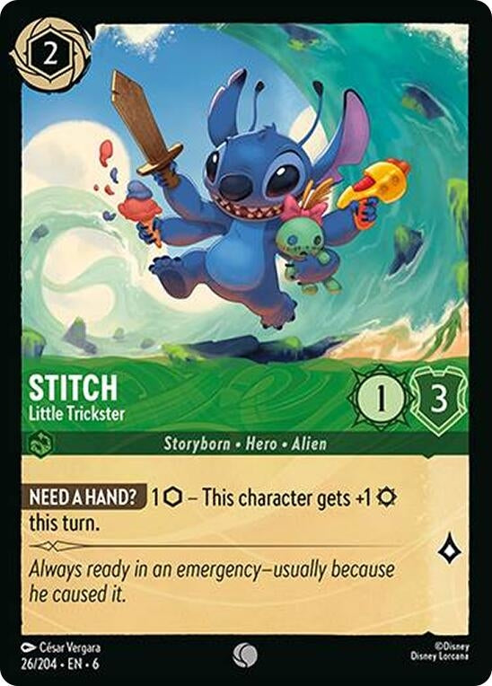 Image for Stitch - Little Trickster (26/204) (Azurite Sea) - Disney Lorcana