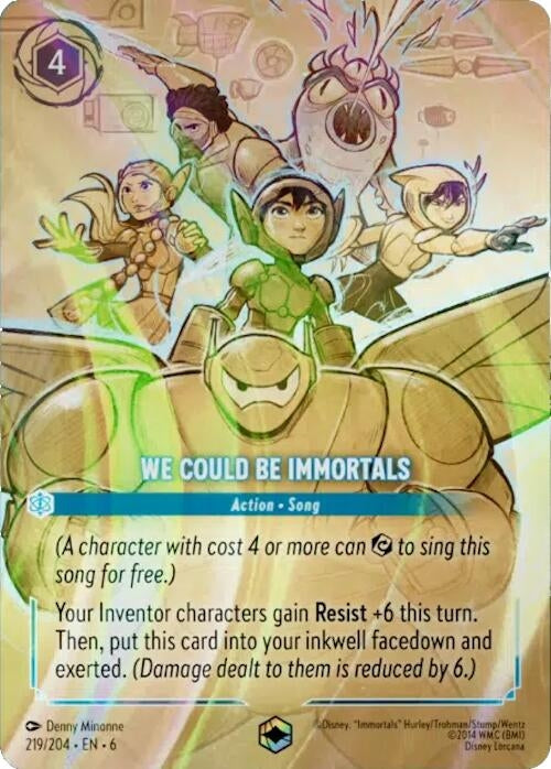 Image for We Could Be Immortals (Enchanted) (219/204) (Azurite Sea) - Disney Lorcana