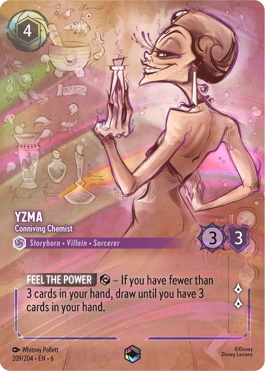Image for Yzma - Conniving Chemist (Enchanted) (209/204) (Azurite Sea) - Disney Lorcana