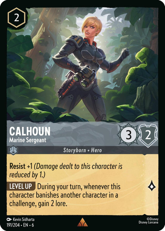 Image for Calhoun - Marine Sergeant (191/204) (Azurite Sea) - Disney Lorcana