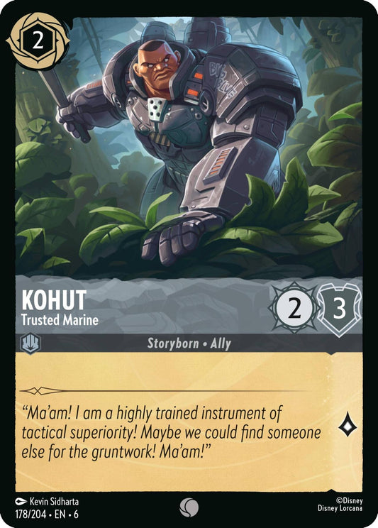 Image for Kohut - Trusted Marine (178/204) (Azurite Sea) - Disney Lorcana