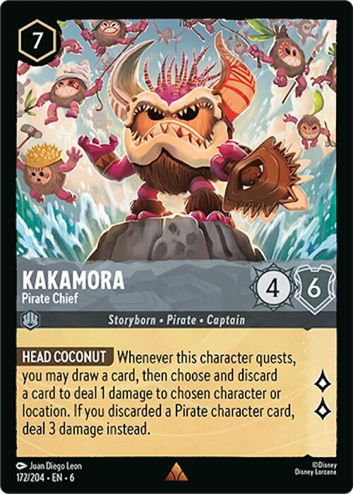 Image for Kakamora - Pirate Chief (172/204) (Azurite Sea) - Disney Lorcana