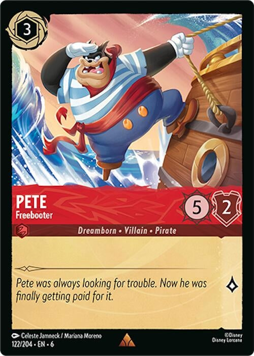 Image for Pete - Freebooter (122/204) (Azurite Sea) - Disney Lorcana