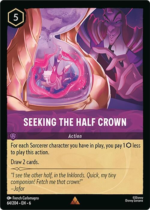 Image for Seeking the Half Crown (64/204) (Azurite Sea) - Disney Lorcana