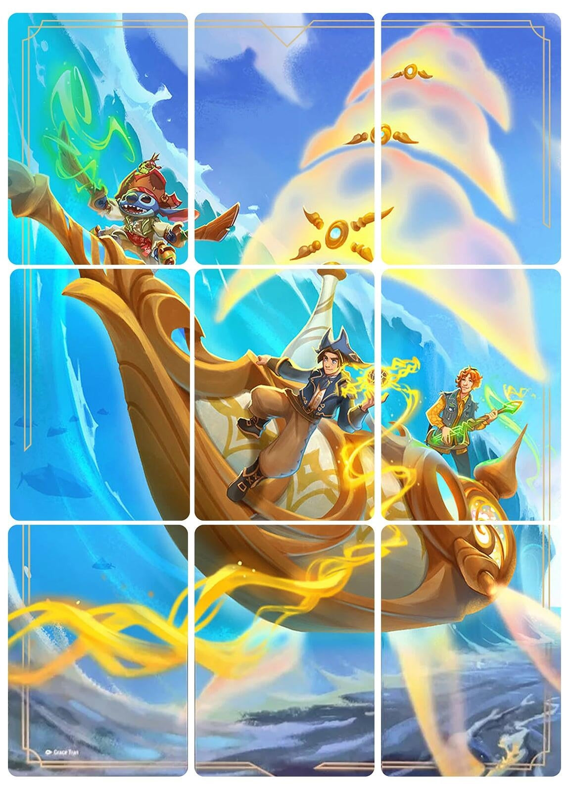 Azurite Sea Puzzle Insert (Set of 9) (Azurite Sea)