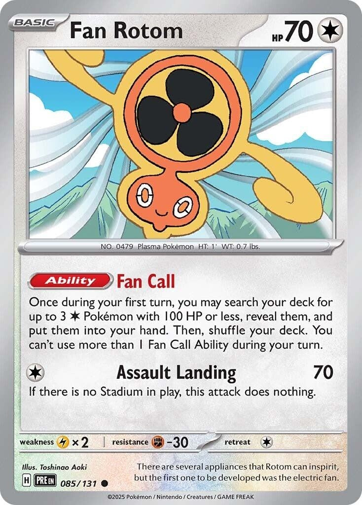 Image for Fan Rotom (085/131) (SV: Prismatic Evolutions) - Pokemon