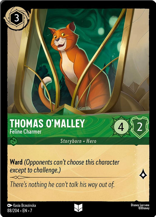 Image for Thomas O'Malley - Feline Charmer (88/204) (Archazia's Island) (7) - Disney Lorcana