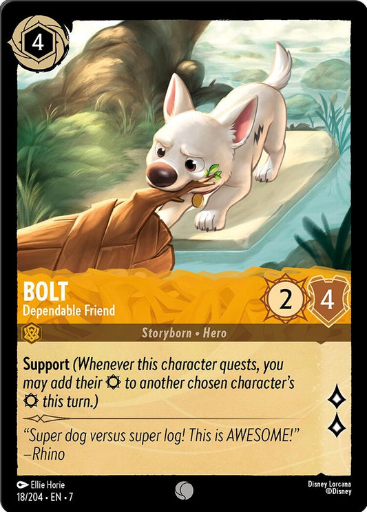 Image for Bolt - Dependable Friend (18/204) (Archazia's Island) (7) - Disney Lorcana