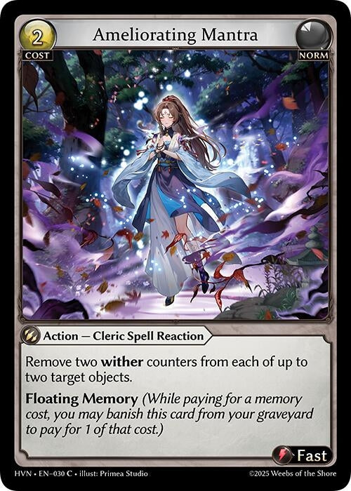 Image for Ameliorating Mantra (030) (Abyssal Heaven) - Grand Archive TCG