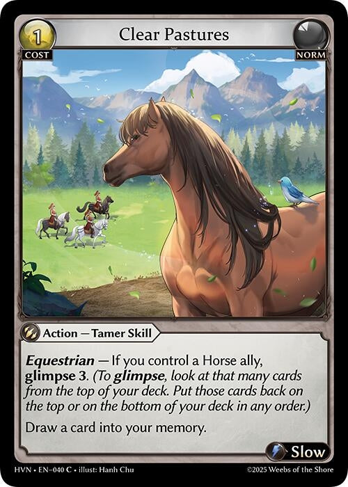Image for Clear Pastures (040) (Abyssal Heaven) - Grand Archive TCG