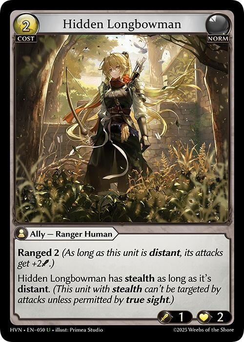Image for Hidden Longbowman (050) (Abyssal Heaven) - Grand Archive TCG