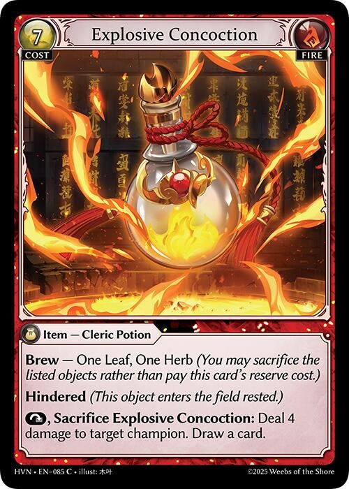 Image for Explosive Concoction (085) (Abyssal Heaven) - Grand Archive TCG