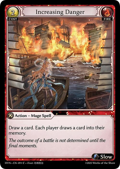 Image for Increasing Danger (091) (Abyssal Heaven) - Grand Archive TCG