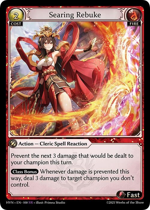 Image for Searing Rebuke (100) (Abyssal Heaven) - Grand Archive TCG