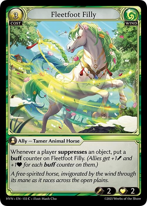 Image for Fleetfoot Filly (155) (Abyssal Heaven) - Grand Archive TCG