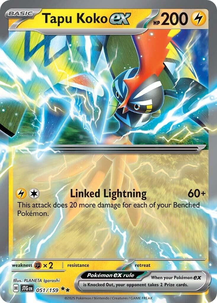 Image for Tapu Koko ex (051/159) (SV09: Journey Together) - Pokemon