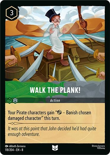 Image for Walk the Plank (118/204) (Reign of Jafar) - Disney Lorcana