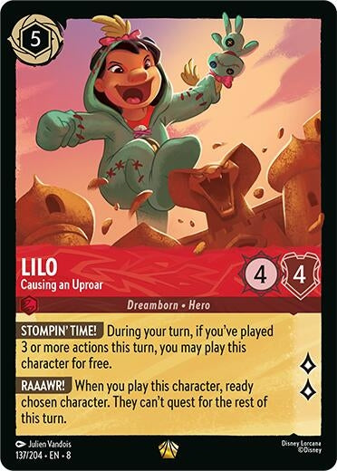Image for Lilo - Causing an Uproar (137/204) (Reign of Jafar) - Disney Lorcana