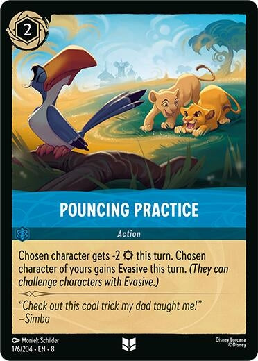 Image for Pouncing Practice (176/204) (Reign of Jafar) - Disney Lorcana