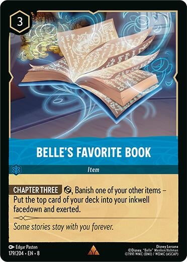 Image for Belle's Favorite Book (179/204) (Reign of Jafar) - Disney Lorcana