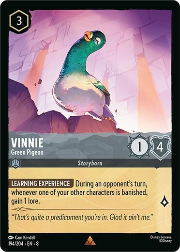 Image for Vinnie - Green Pigeon (194/204) (Reign of Jafar) - Disney Lorcana