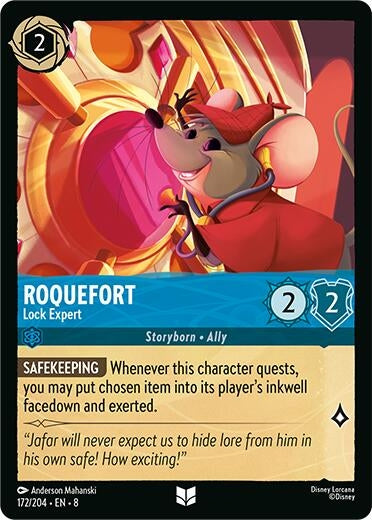 Image for Roquefort - Lock Expert (172/204) (Reign of Jafar) - Disney Lorcana