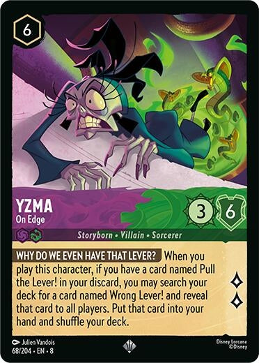 Image for Yzma - On Edge (68/204) (Reign of Jafar) - Disney Lorcana