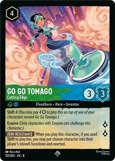 Image for Go Go Tomago - Cutting Edge (107/204) (Reign of Jafar) - Disney Lorcana