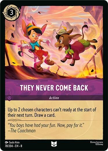 Image for They Never Come Back (78/204) (Reign of Jafar) - Disney Lorcana