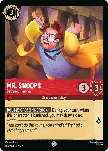 Image for Mr. Snoops - Betrayed Partner (143/204) (Reign of Jafar) - Disney Lorcana