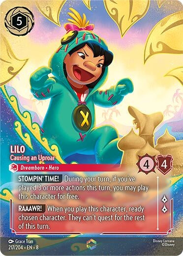 Image for Lilo - Causing an Uproar (Enchanted) (217/204) (Reign of Jafar) - Disney Lorcana