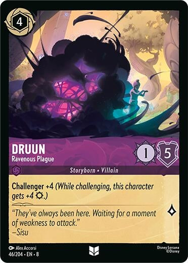 Image for Druun - Ravenous Plague (46/204) (Reign of Jafar) - Disney Lorcana