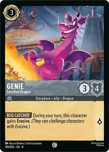 Image for Genie - Satisfied Dragon (189/204) (Reign of Jafar) - Disney Lorcana