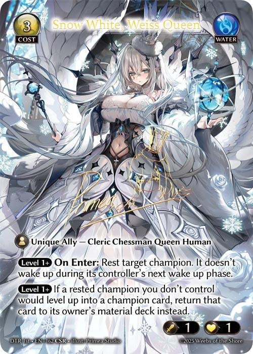 Image for Snow White, Weiss Queen (CSR) (162) (Distorted Reflections) - Grand Archive TCG