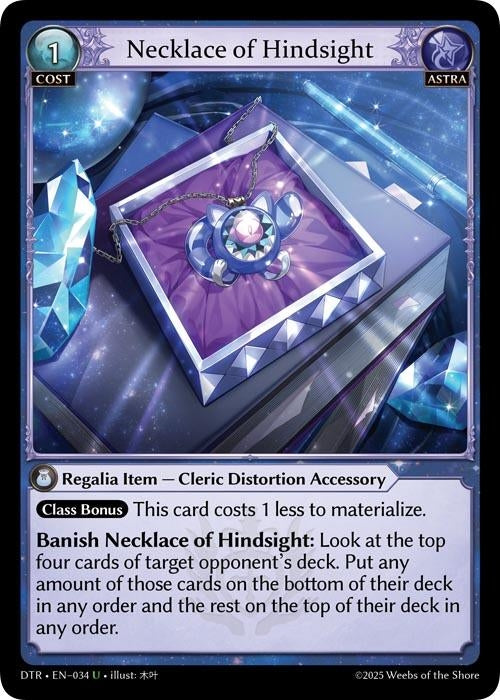 Image for Necklace of Hindsight (034) (Distorted Reflections) - Grand Archive TCG