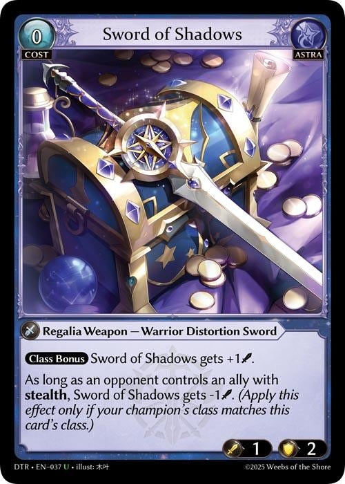Image for Sword of Shadows (037) (Distorted Reflections) - Grand Archive TCG