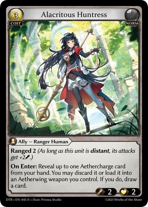 Image for Alacritous Huntress (045) (Distorted Reflections) - Grand Archive TCG