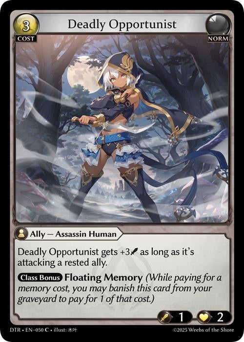 Image for Deadly Opportunist (050) (Distorted Reflections) - Grand Archive TCG