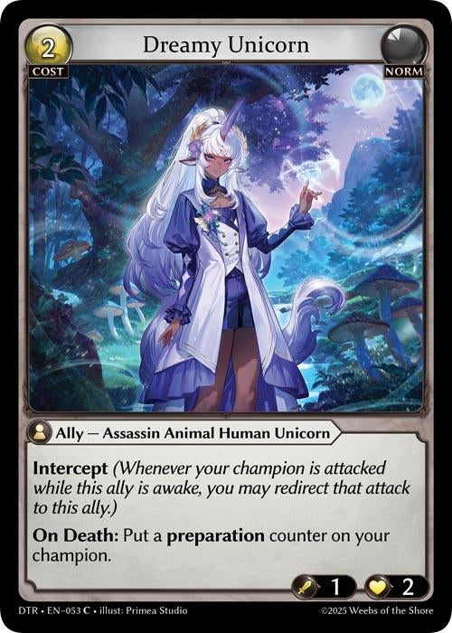 Image for Dreamy Unicorn (053) (Distorted Reflections) - Grand Archive TCG