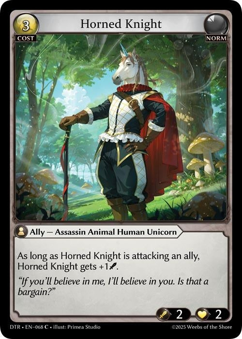 Image for Horned Knight (068) (Distorted Reflections) - Grand Archive TCG