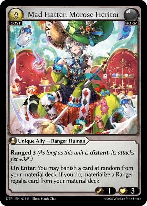 Image for Mad Hatter, Morose Heritor (075) (Distorted Reflections) - Grand Archive TCG