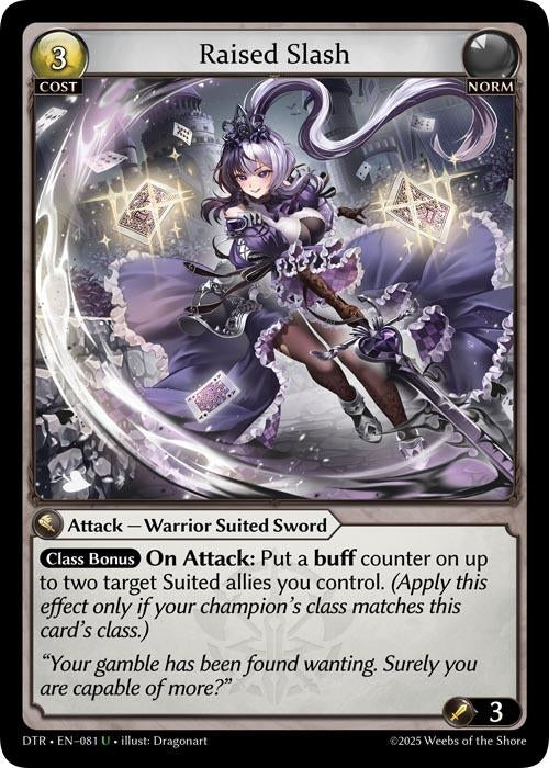 Image for Raised Slash (081) (Distorted Reflections) - Grand Archive TCG