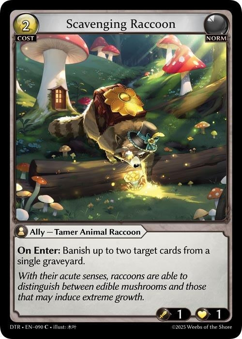Image for Scavenging Raccoon (090) (Distorted Reflections) - Grand Archive TCG