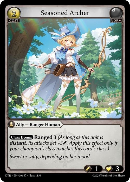 Image for Seasoned Archer (091) (Distorted Reflections) - Grand Archive TCG