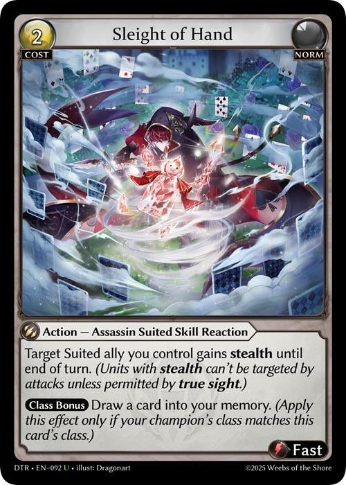 Image for Sleight of Hand (092) (Distorted Reflections) - Grand Archive TCG