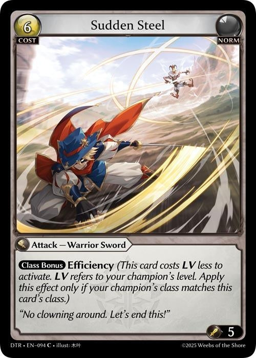 Image for Sudden Steel (094) (Distorted Reflections) - Grand Archive TCG