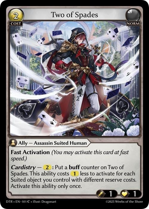 Image for Two of Spades (101) (Distorted Reflections) - Grand Archive TCG
