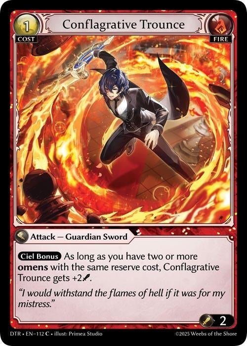 Image for Conflagrative Trounce (112) (Distorted Reflections) - Grand Archive TCG
